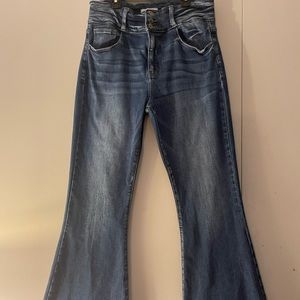 Kancan Ultra High Rise Super Flare Signature Jeans